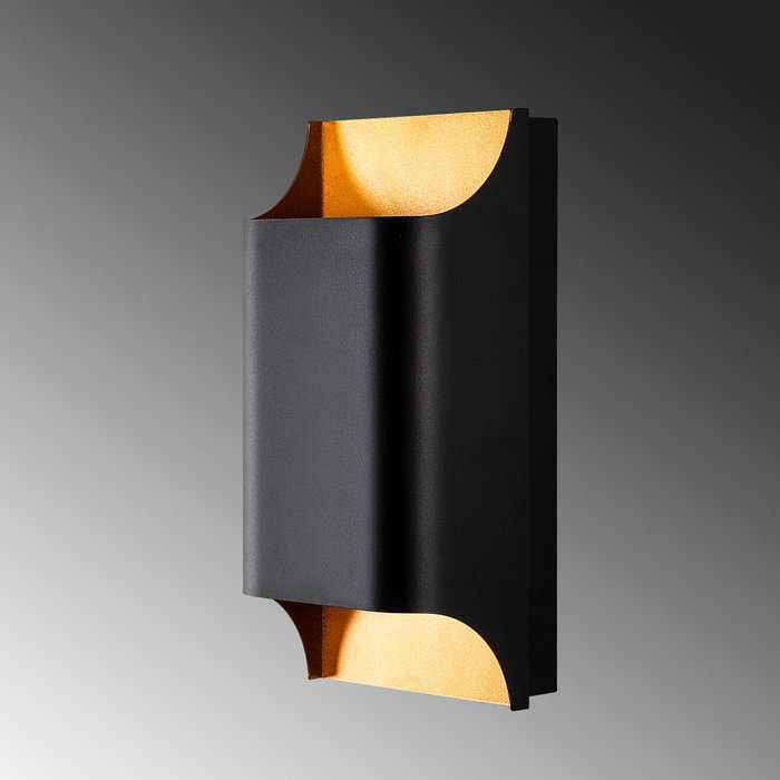 Opviq Bera - 15311 Lámpara de Pared de Metal Negro